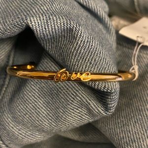 NWT Kate Spade Gold Love Bangle